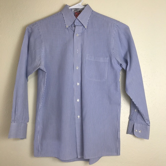 Van Heusen men’s dress shirt blue striped size S - Picture 1 of 4